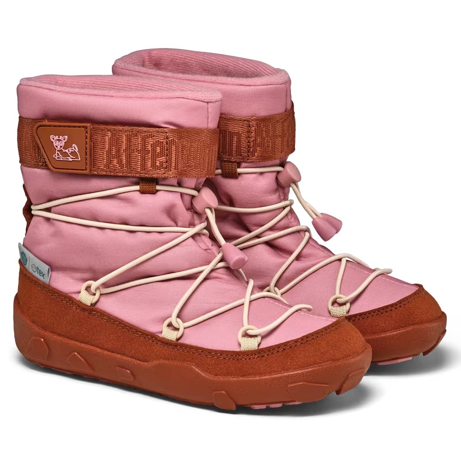 Schuhe Affenzahn Snow Boot Vegan Snowy Deer - Pink - kid´s
