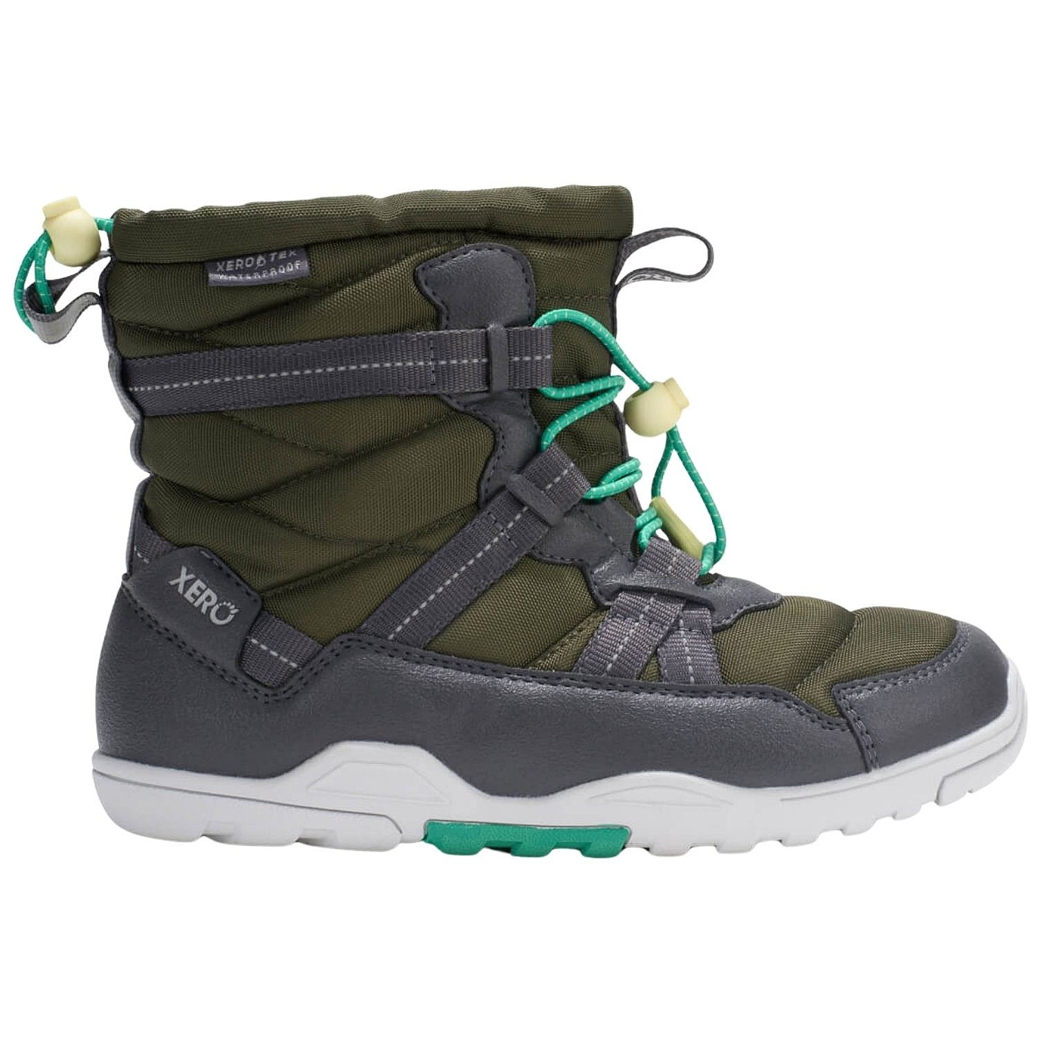 topánky Xero Shoes Alpine Pull On - Army Green - unisex junior