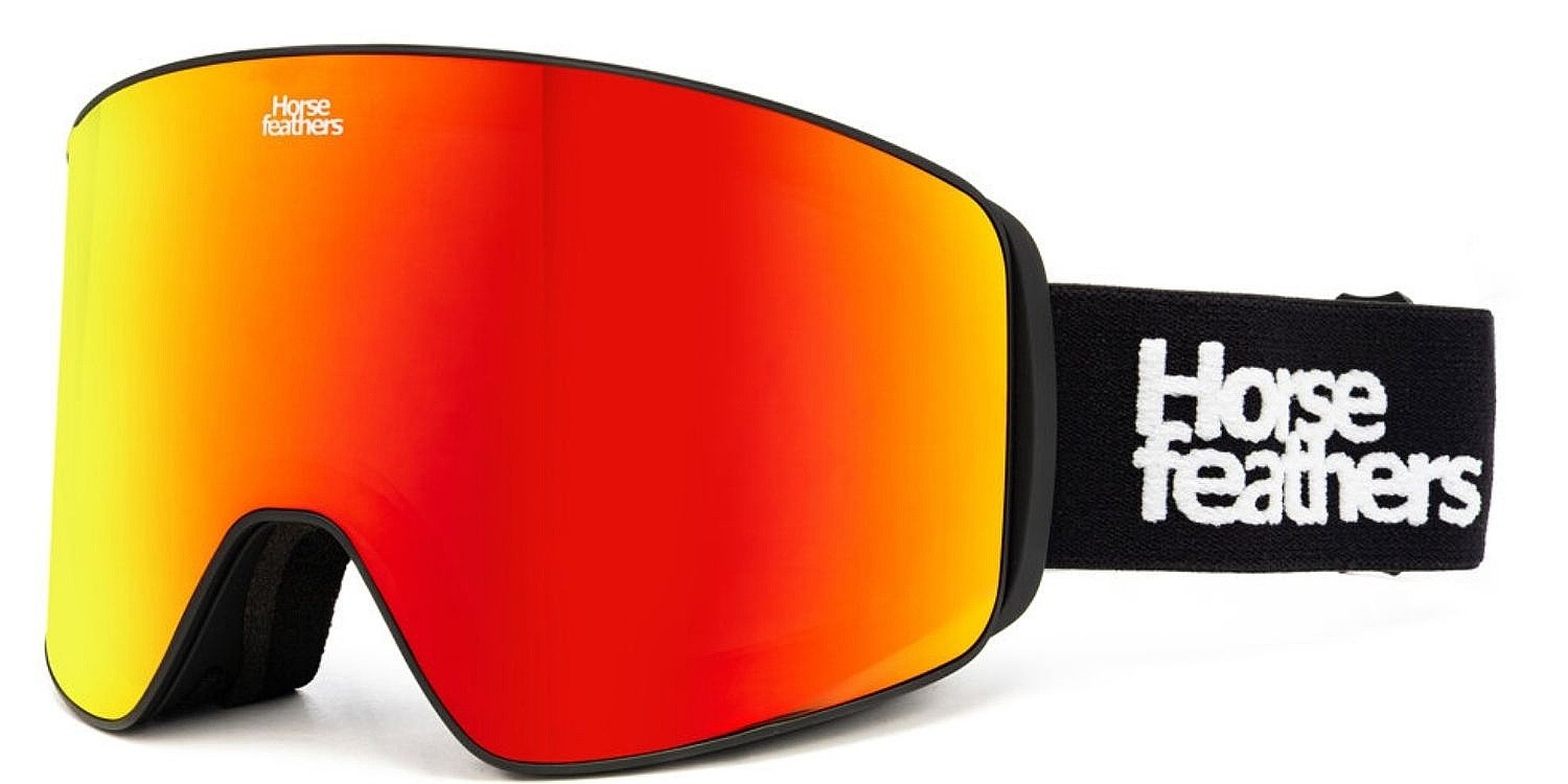gogle Horsefeathers Lynx - Black/Mirror Red
