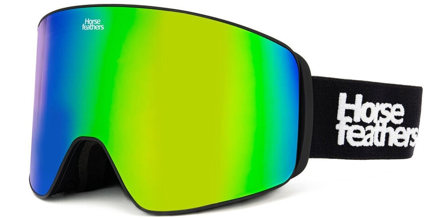gogle Horsefeathers Lynx - Black/Mirror Green