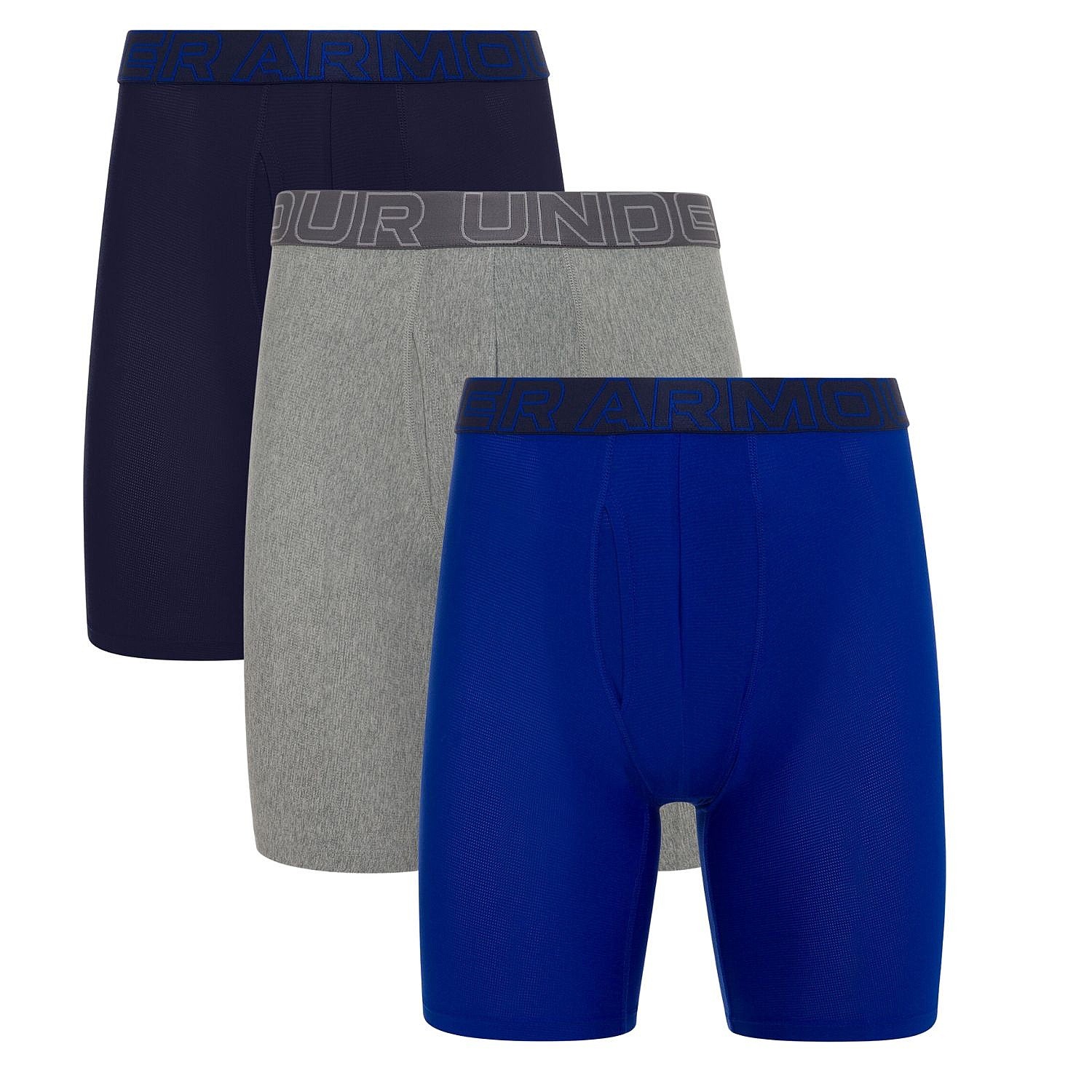 boxers Under Armour Performance Tech Mesh 9in 3 Pack - Midnight Navy - men´s