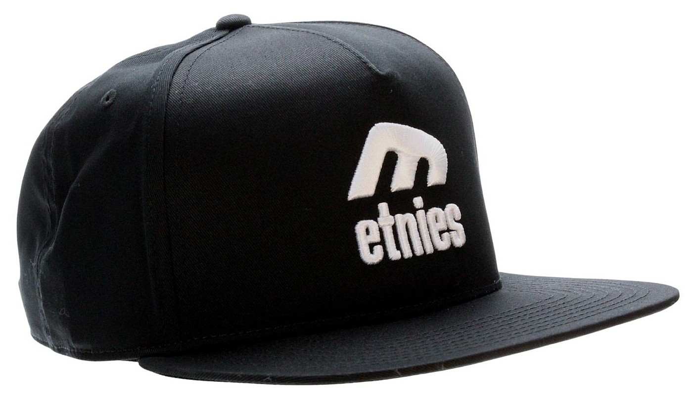 gorra con visera Etnies Icon E Snapback - Black/White - men´s