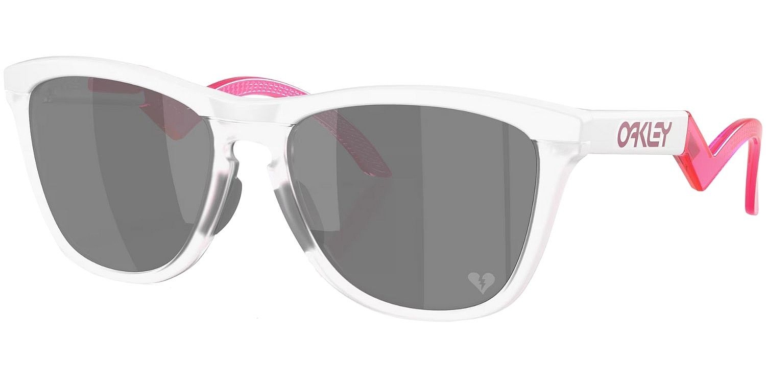 Brille Oakley Frogskins Hybrid - Matte White/Prizm Black