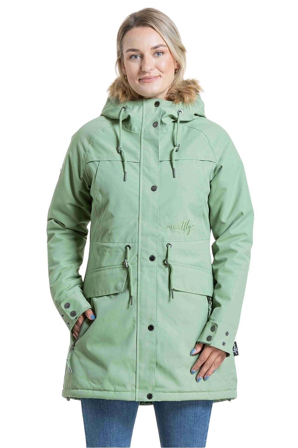 Jacke Meatfly Aubrey - Green Tea - women´s
