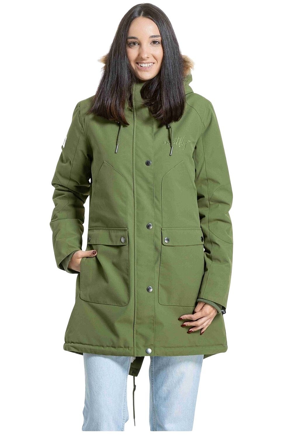 Jacke Meatfly Amber - Olive Branch - women´s