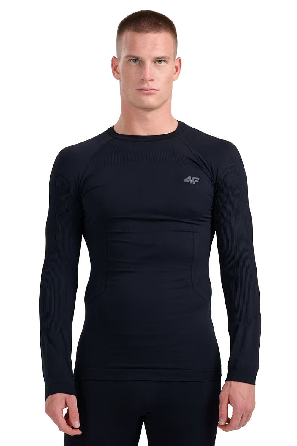 T-Shirt 4F 4FWAW25USEAM233 LS - 20S/Deep Black - men´s
