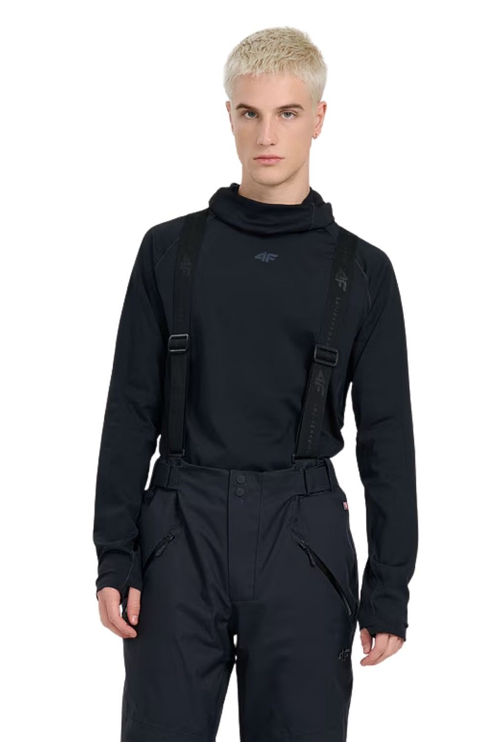 camisa 4F 4FWAW25UBRUM100 LS - 20S/Deep Black - men´s