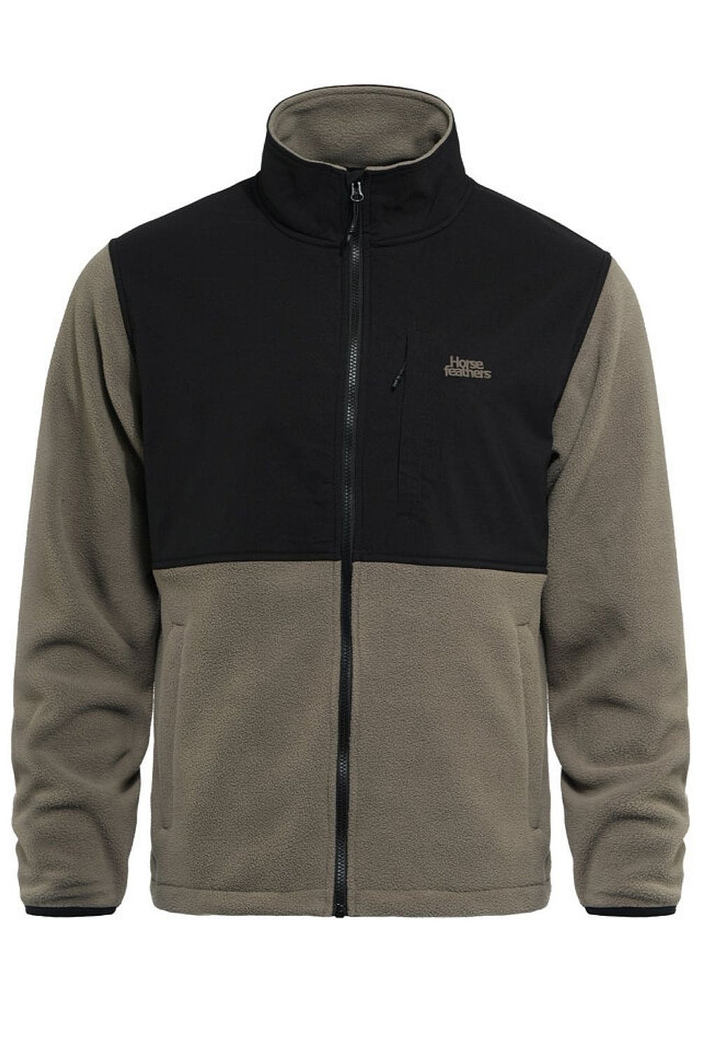 mikina Horsefeathers Duval Zip - Taupe