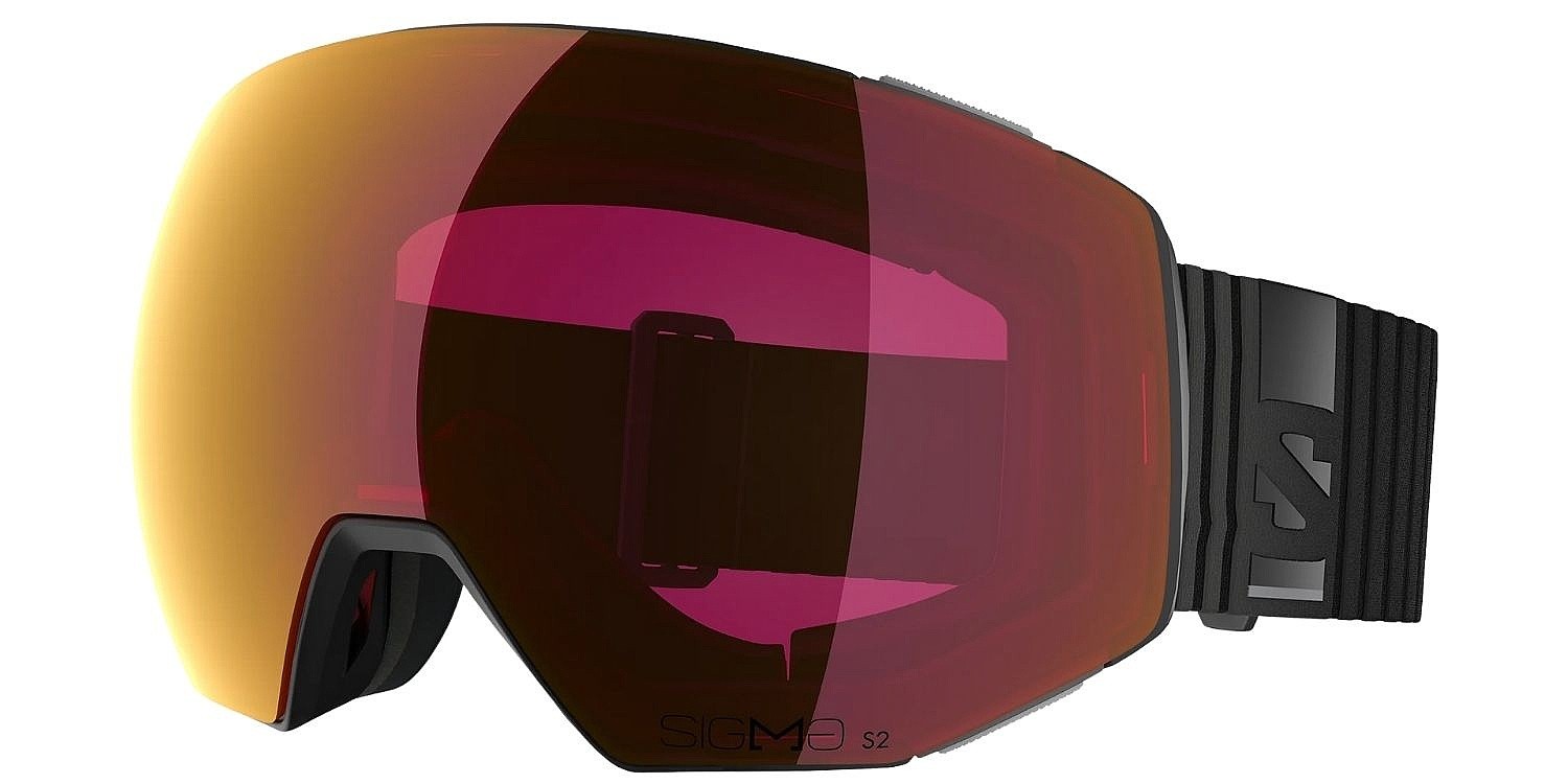 masque de ski  Salomon Radium Prime Sigma - Black/Sigma Poppy Red