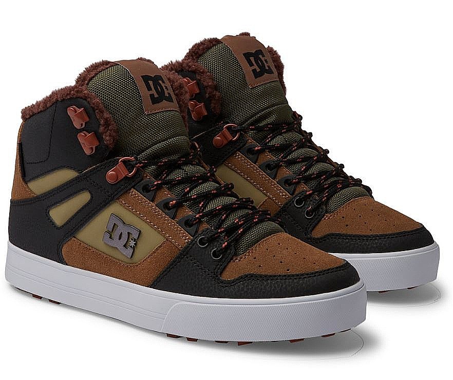 chaussures DC Pure High -Top WC WNT - XCCG/Brown/Brown/Green - men´s