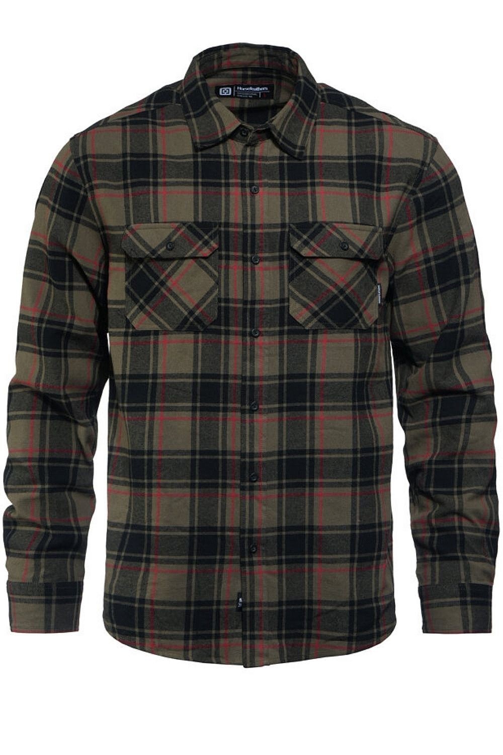 camicia Horsefeathers Dough LS - Tarmac - men´s