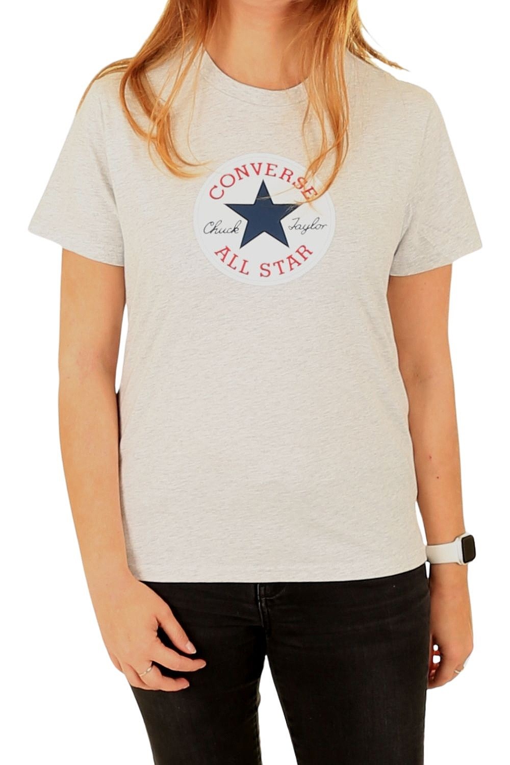 рубашка Converse Chuck Logo/CVW5T103 - LGH/Light Grey Heather - women´s