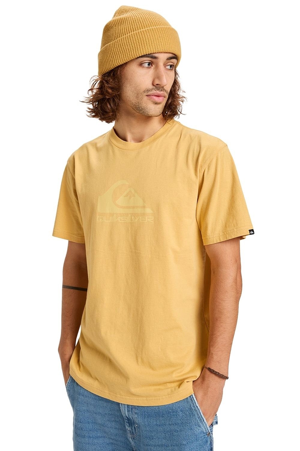 T-shirt Quiksilver Ev Comp Logo 2 - YHP0/Rattan - men´s