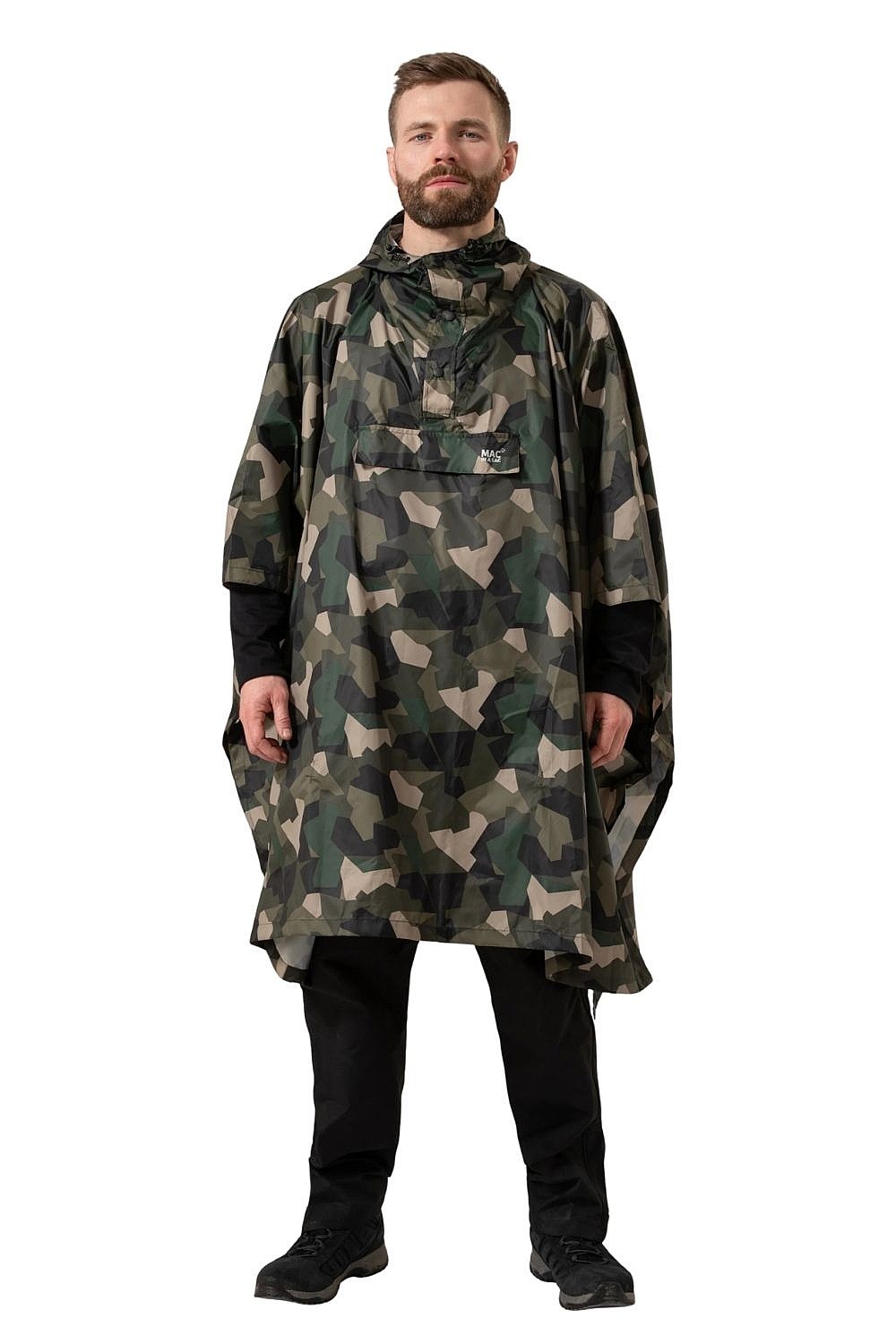 ponczo Mac In a Sac Poncho - Green Camo