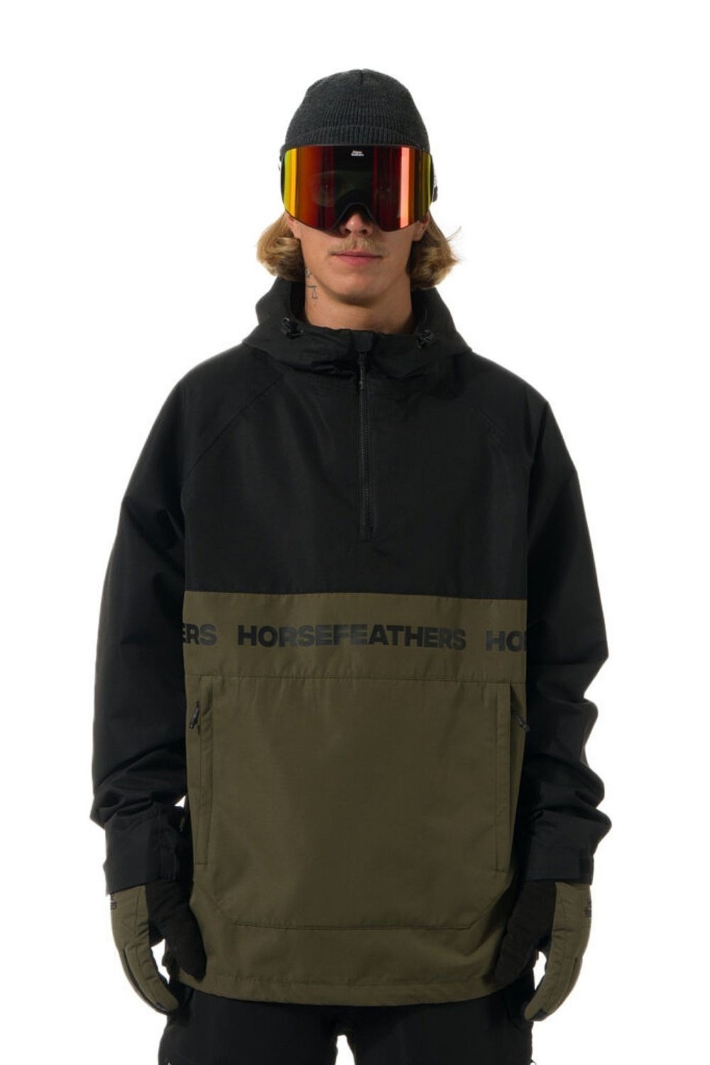 куртка Horsefeathers Gordie - Black/Olive Night - men´s