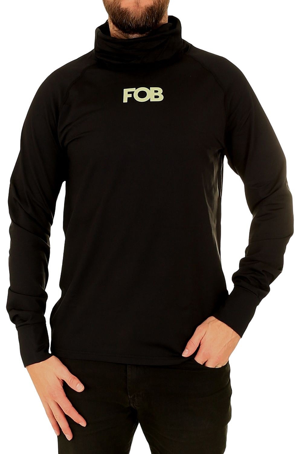 T-Shirt 4F 4FWAW25UBRUM089 LS - 20S/Deep Black