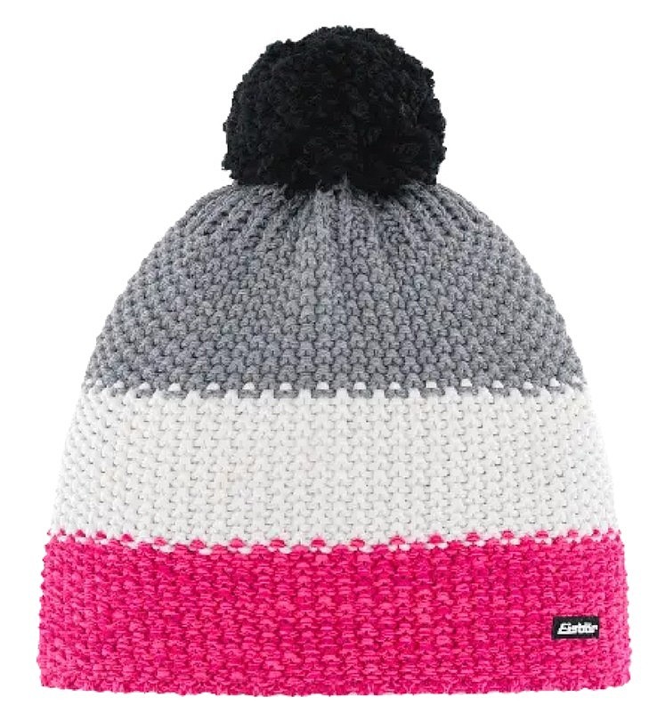 chapeau Eisbär Star Pompon MÜ SA - 142/Pinkmeliert/White/Graumele