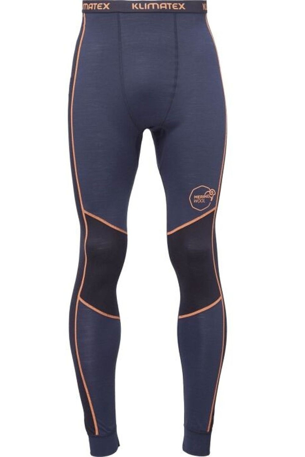 spodnie termoaktywne Klimatex Tashun - Dark Blue/Orange