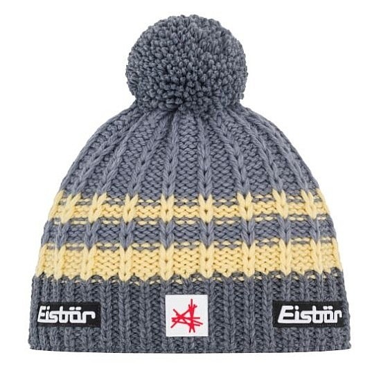 gorra Eisbär Kova Pompon MÜ SA - 007/Anthrazit/Banana/Graumele/Anthrazit