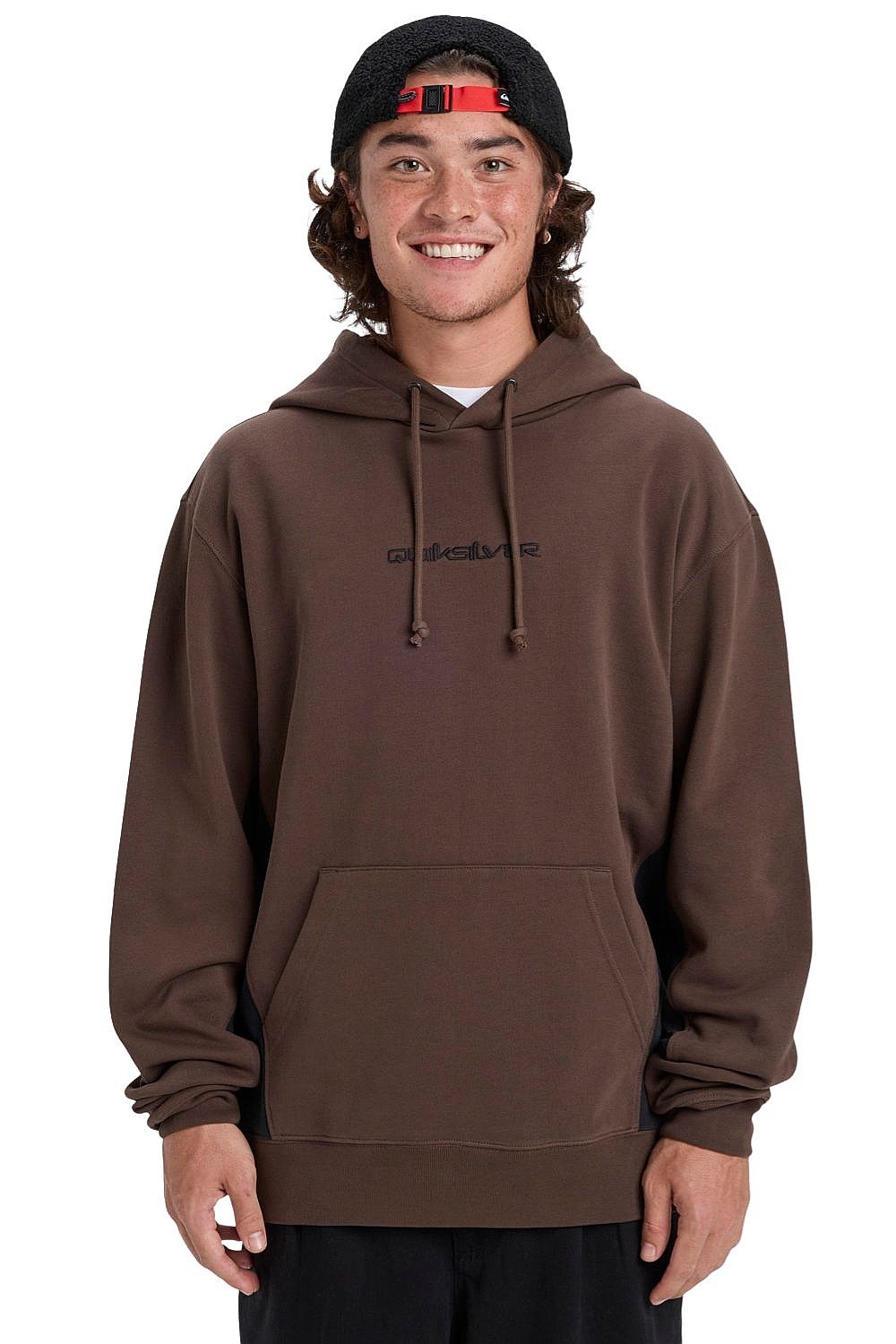 sweat-shirt Quiksilver Cb Hood - CSD0/Chocolate Brown - men´s