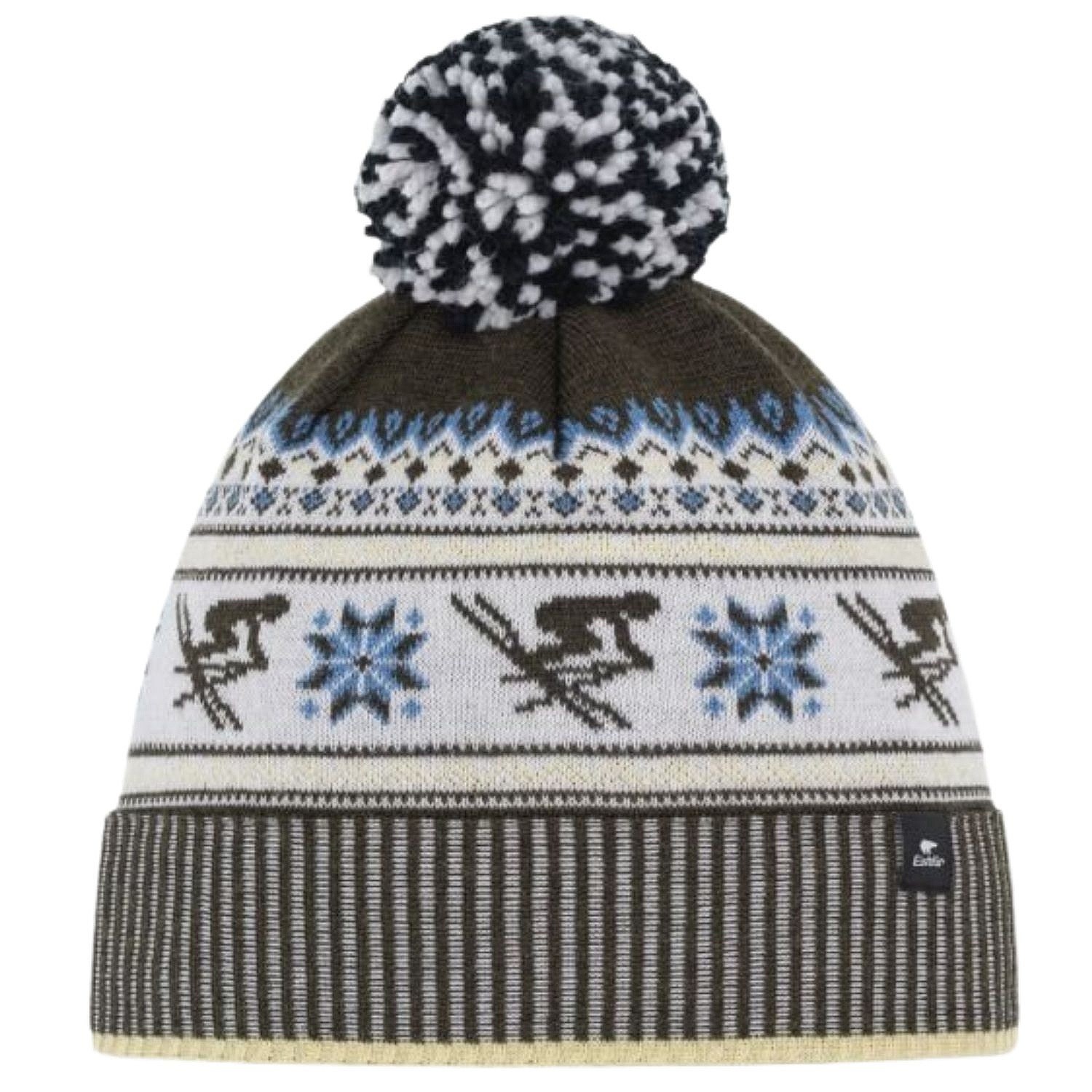 chapeau Eisbär Retroski Pompon MÜ - 659/Clear Light/Outdoor Green/White/Skywall
