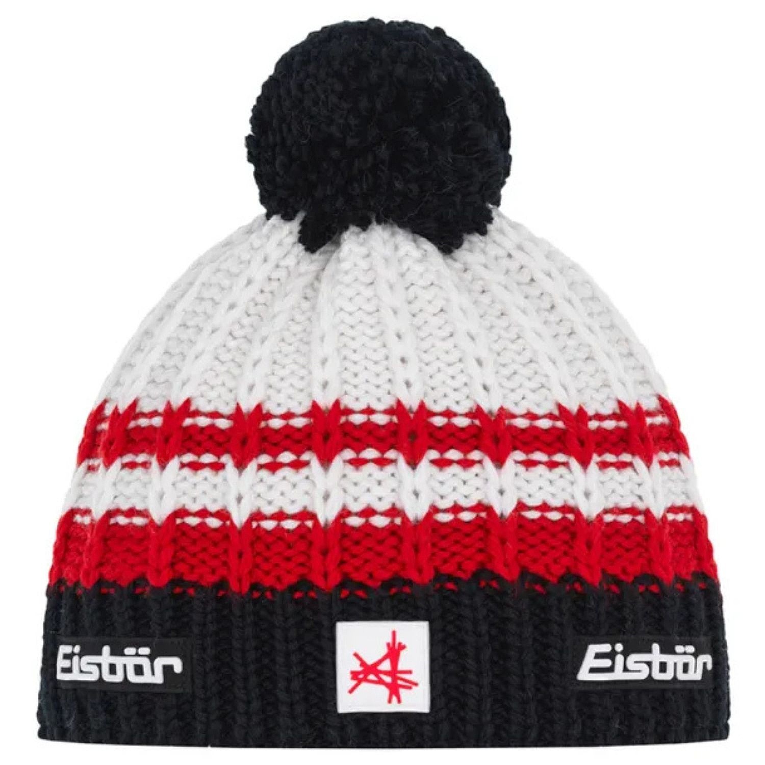 шляпа Eisbär Kova Pompon MÜ SA - 309/Schwarz/Ardea/White/Schwarz