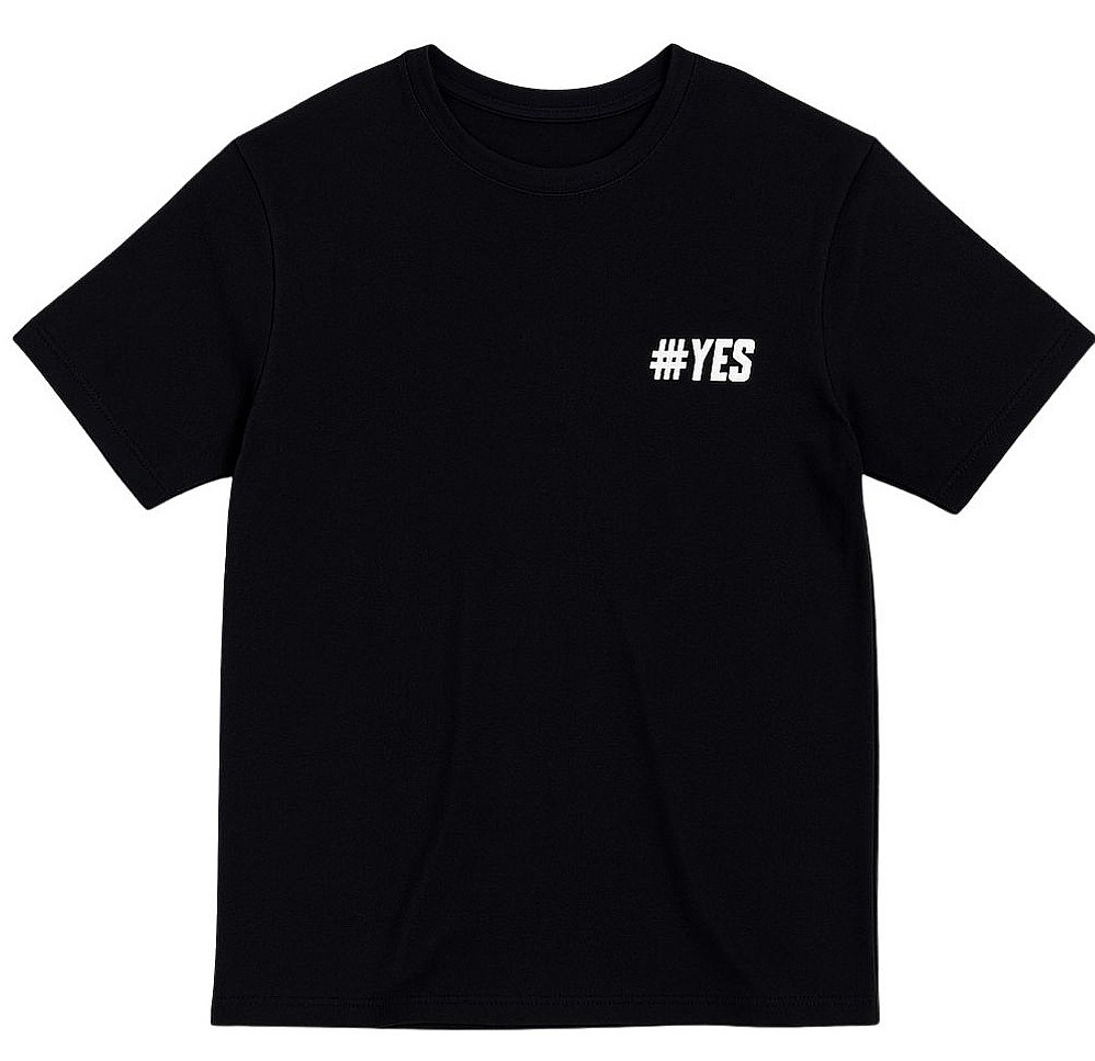 camiseta Yes Logo - Black