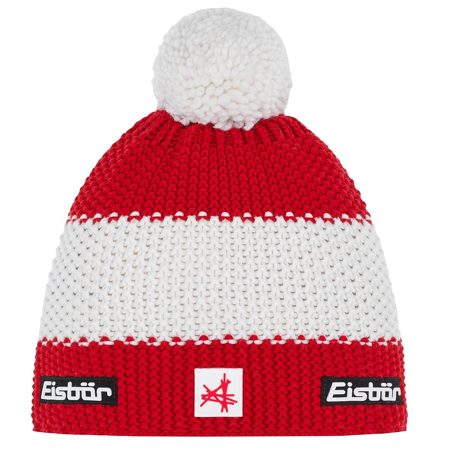 căciulă Eisbär Star Pompon MÜ SA - AUT/Ketchup/White/Ketchup