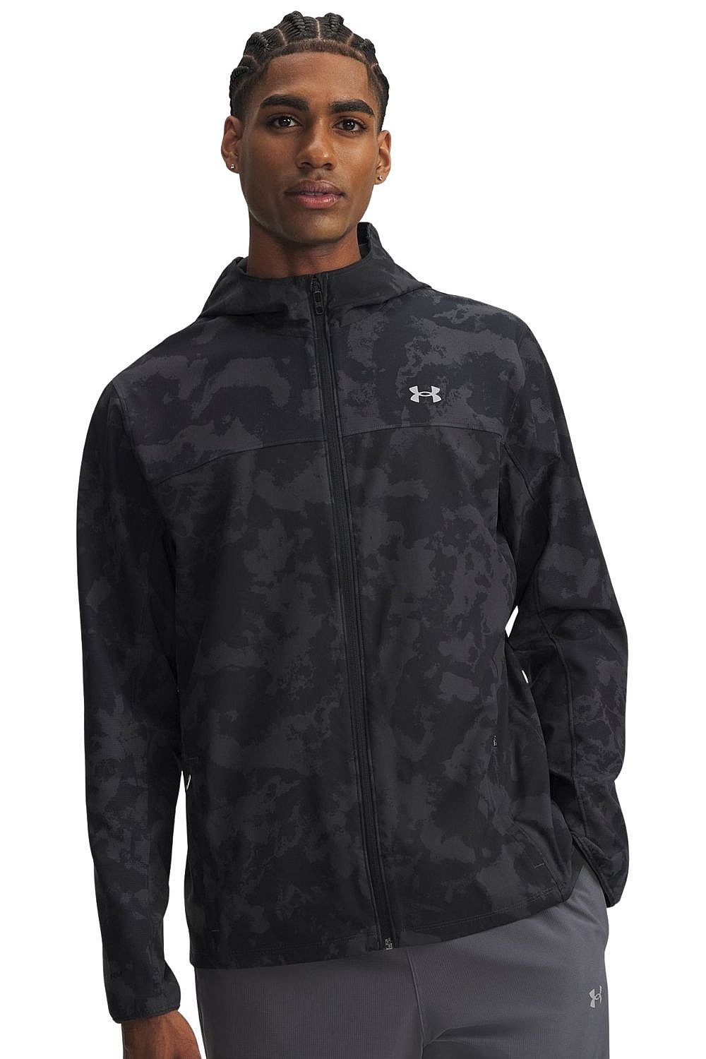 Jacke Under Armour Velociti Pro Storm - Anthracite/Black/Reflective - men´s