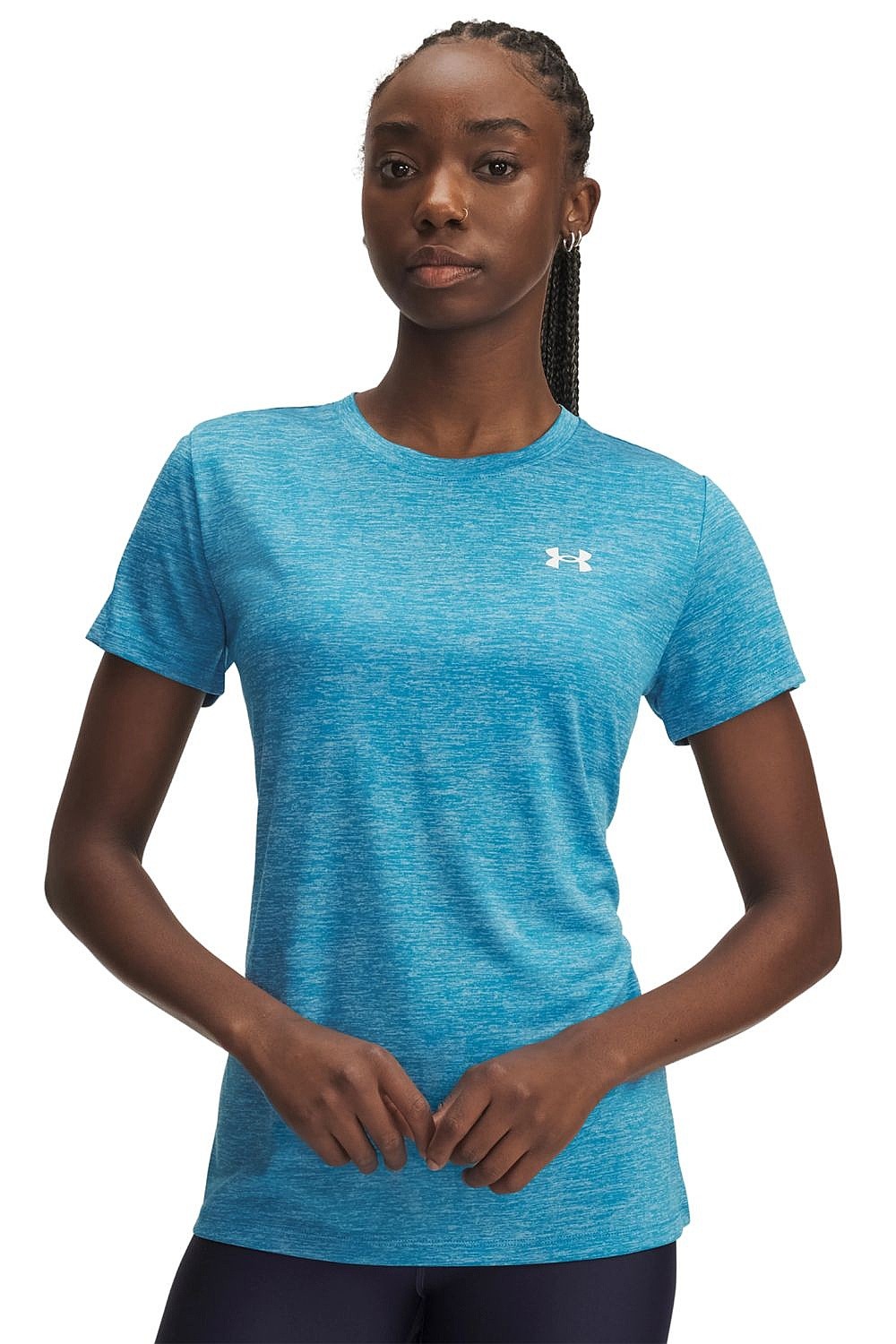 tričko Under Armour Tech SSC Twist - Blue - women´s