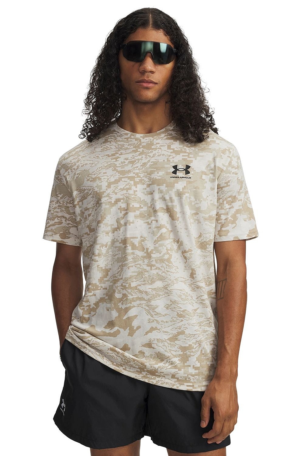 T-Shirt Under Armour ABC Camo - Stone/Black - men´s