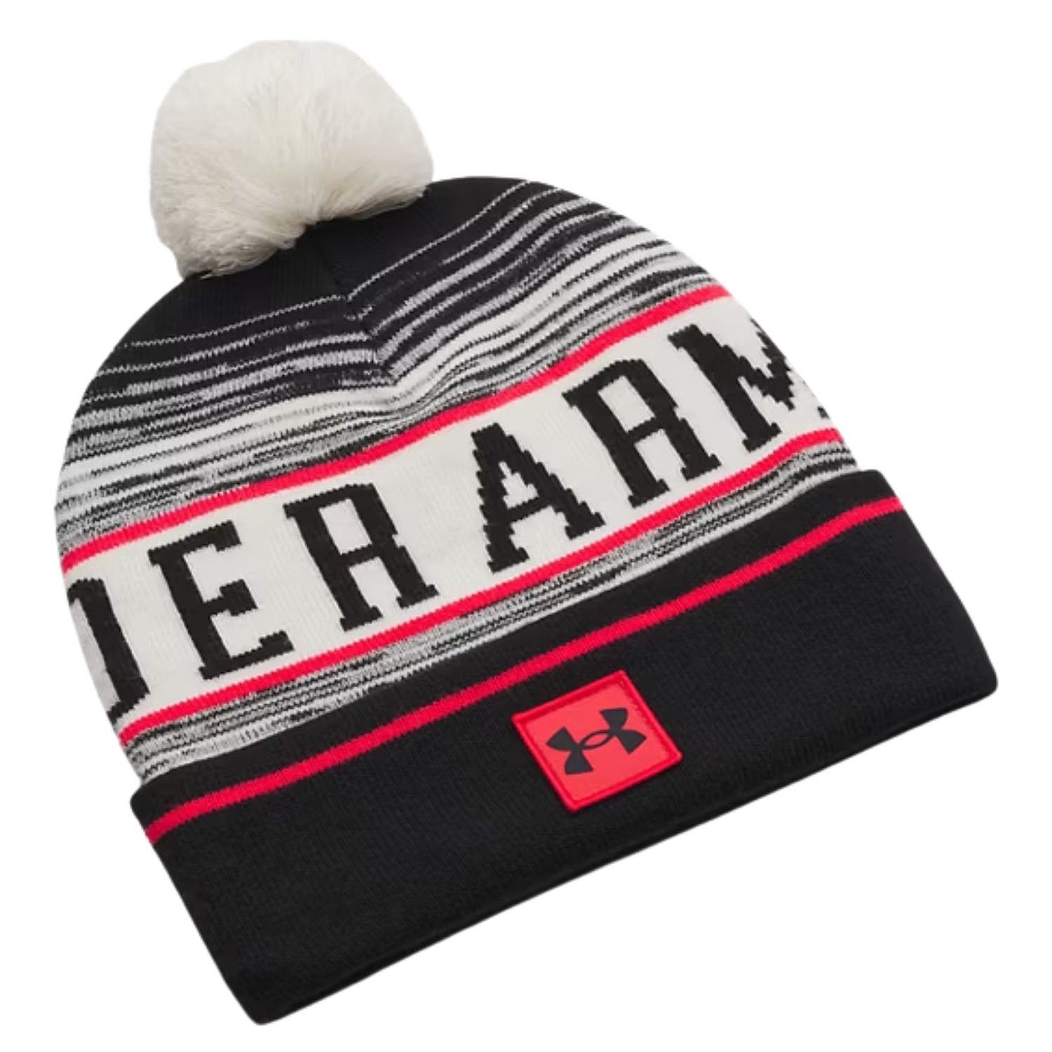 gorra Under Armour Halftime Pom - Stone/Racer Red/Black - men´s