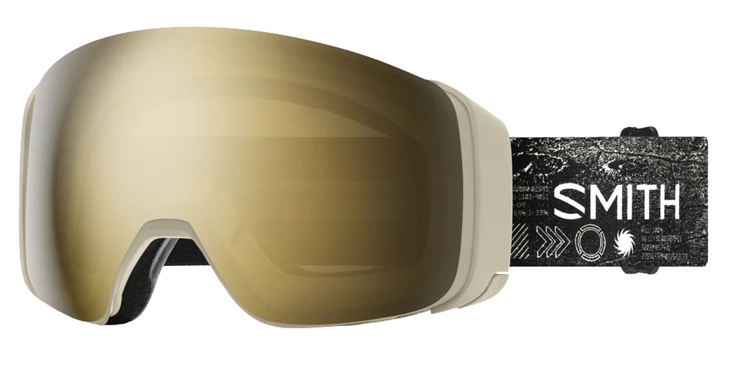 горнолыжные очки  Smith 4D MAG - Chalk Space Invader/ChromaPop Sun Black Gold Mirro