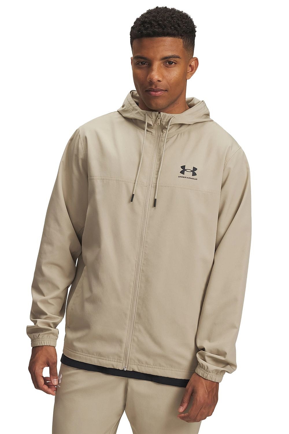 veste Under Armour Rival Woven Windbreaker - City Khaki/Black - men´s