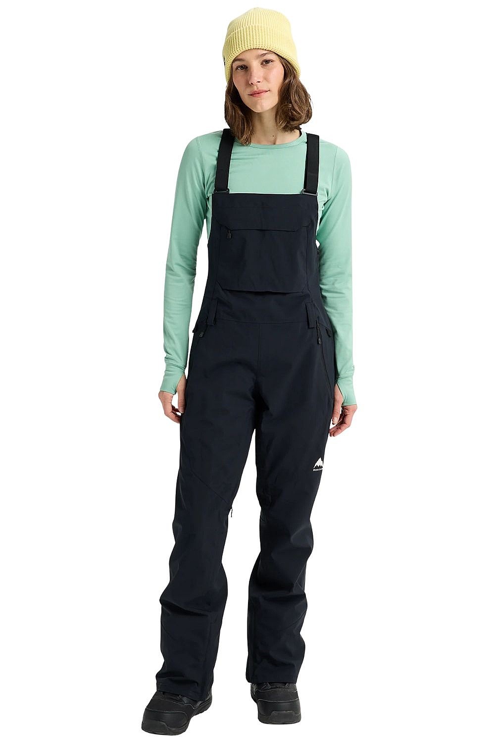 Hose Burton Reserve Bib 2L Stretch - True Black - women´s