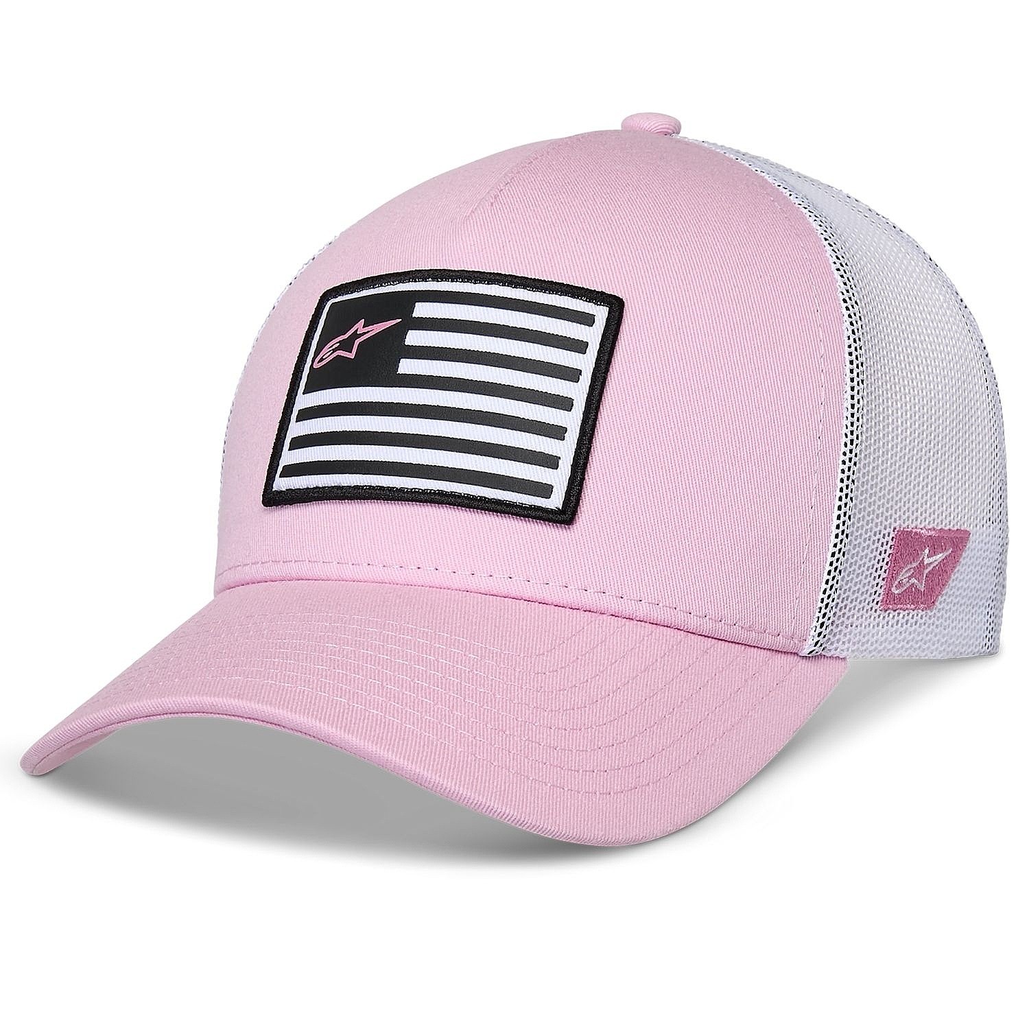 cap Alpinestars Flag Snapback Trucker - Pink/White - men´s