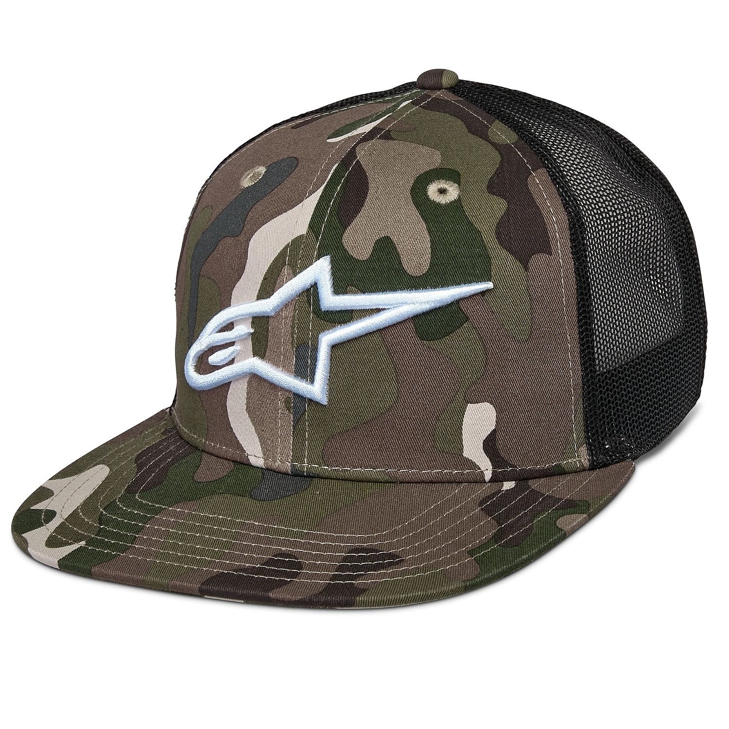 cap Alpinestars Corp Trucker - Green Camo/Black - men´s
