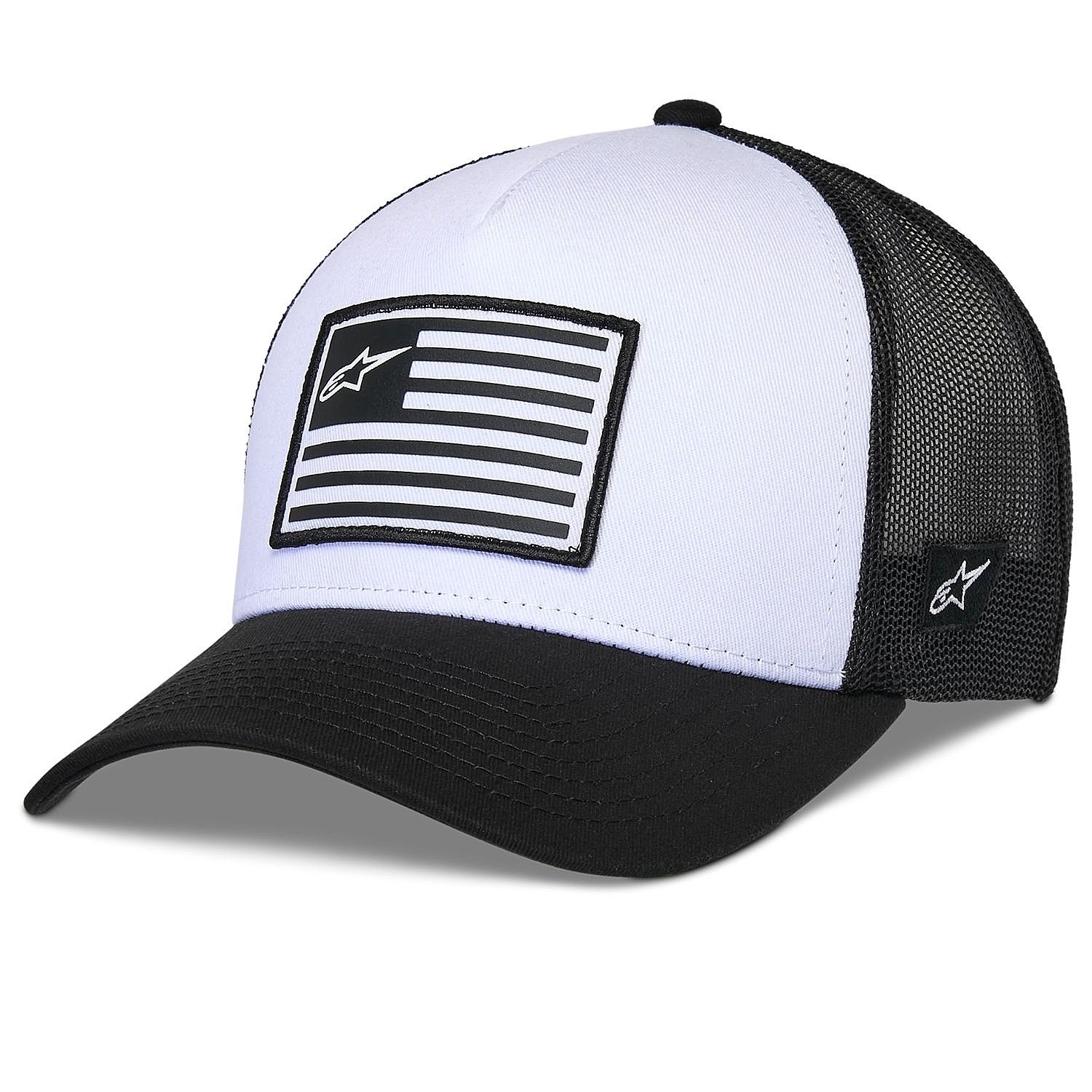 cap Alpinestars Flag Snapback Trucker - White/Black - men´s