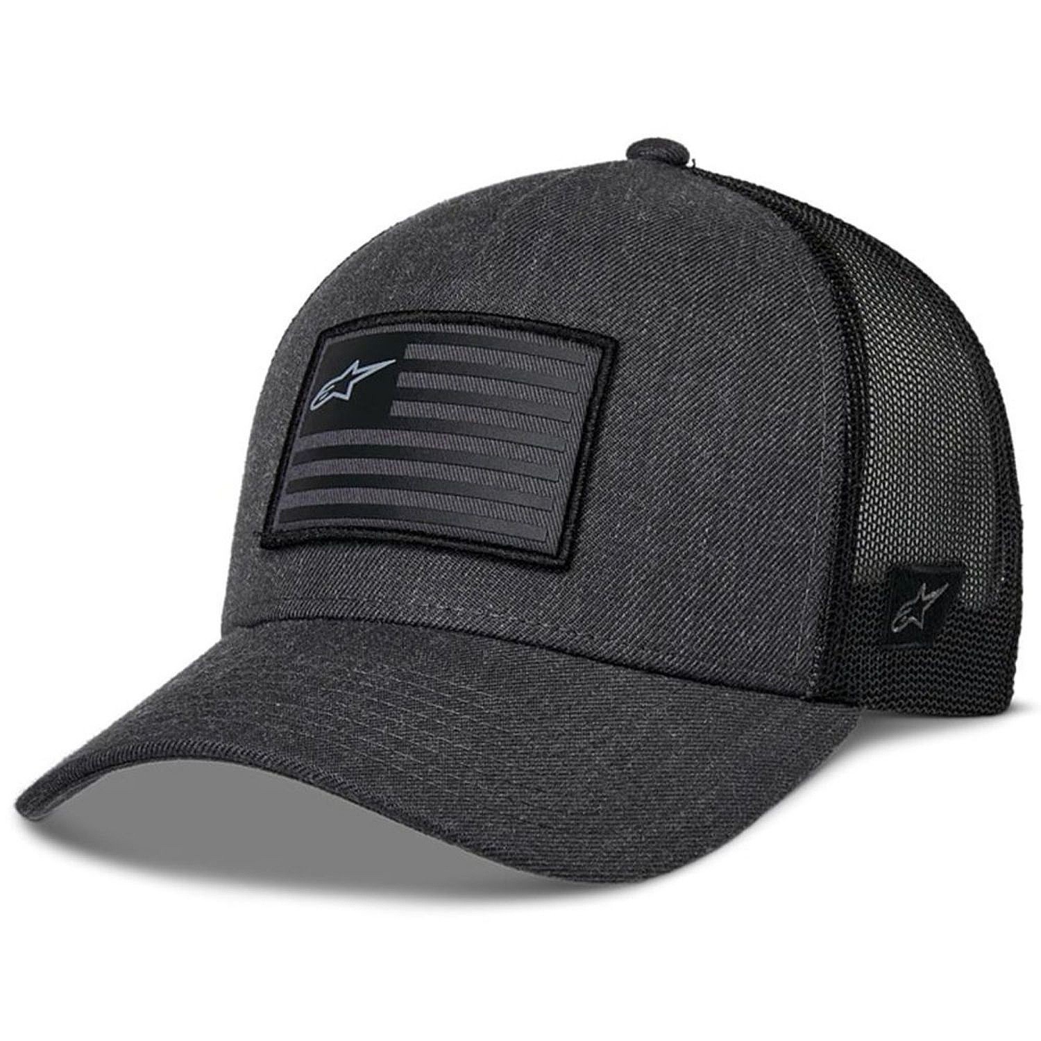 Kappe Alpinestars Flag Snapback Trucker - Charcoal Heather/Black - men´s