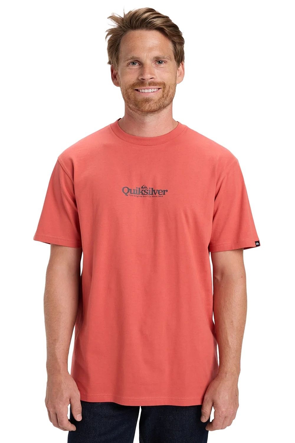 tričko Quiksilver Fineline - MMZ0/Mineral Red - men´s