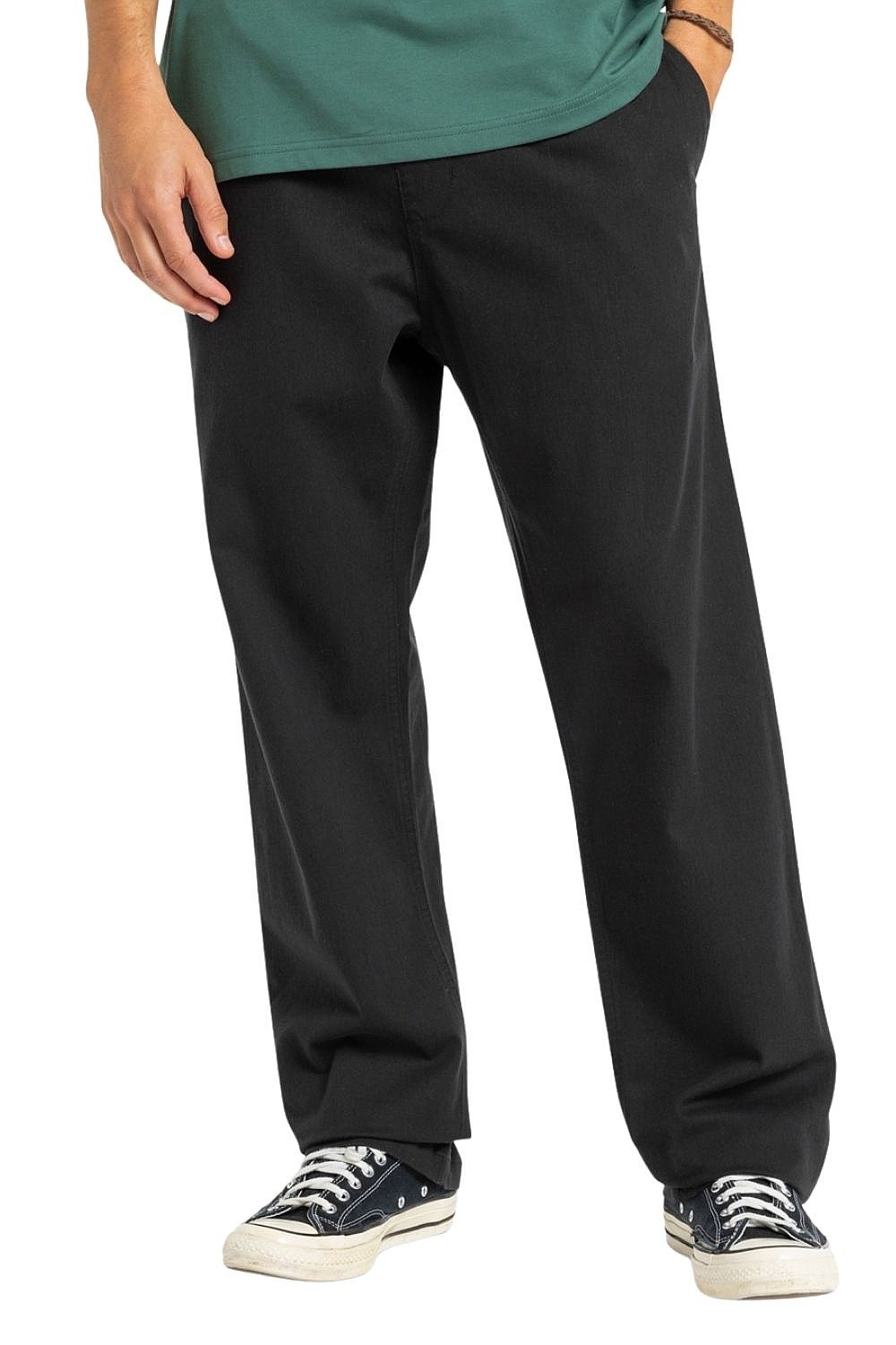 брюки Quiksilver Taxer Regular Twill - KVJ0/Black - men´s