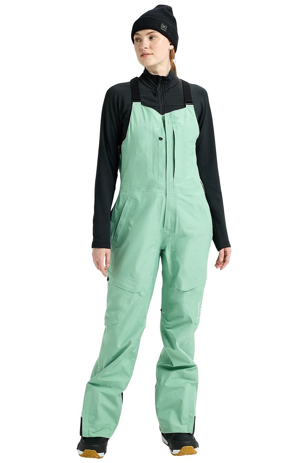 nohavice Burton Kimmy Bib AK Stretch 3L Gore-Tex - Soft Sage - women´s
