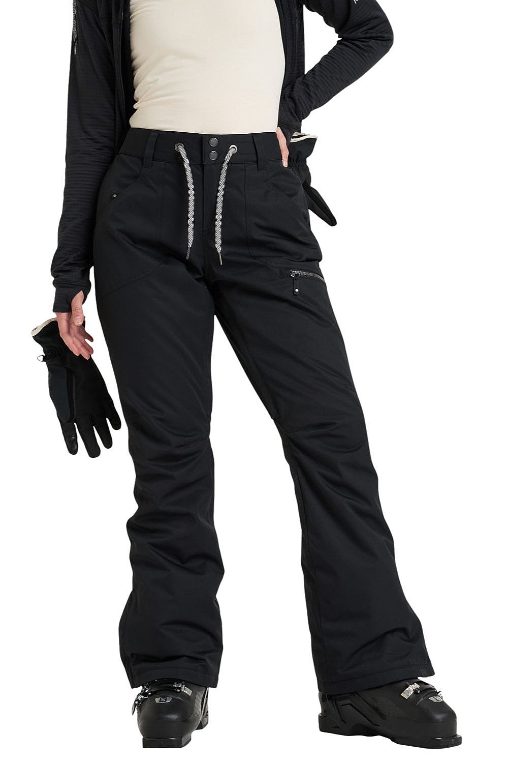 nohavice Roxy Nadia - KVJ0/True Black - women´s