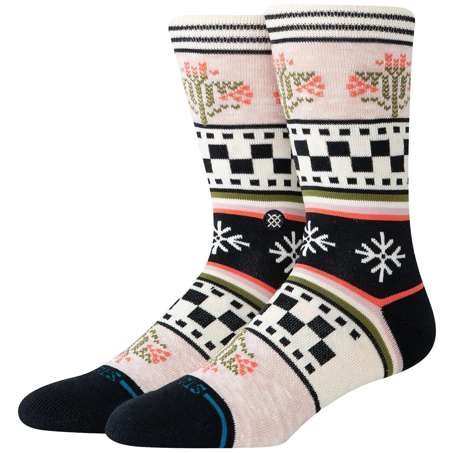 chaussettes Stance Winter Bloom Crew - Lilac - women´s