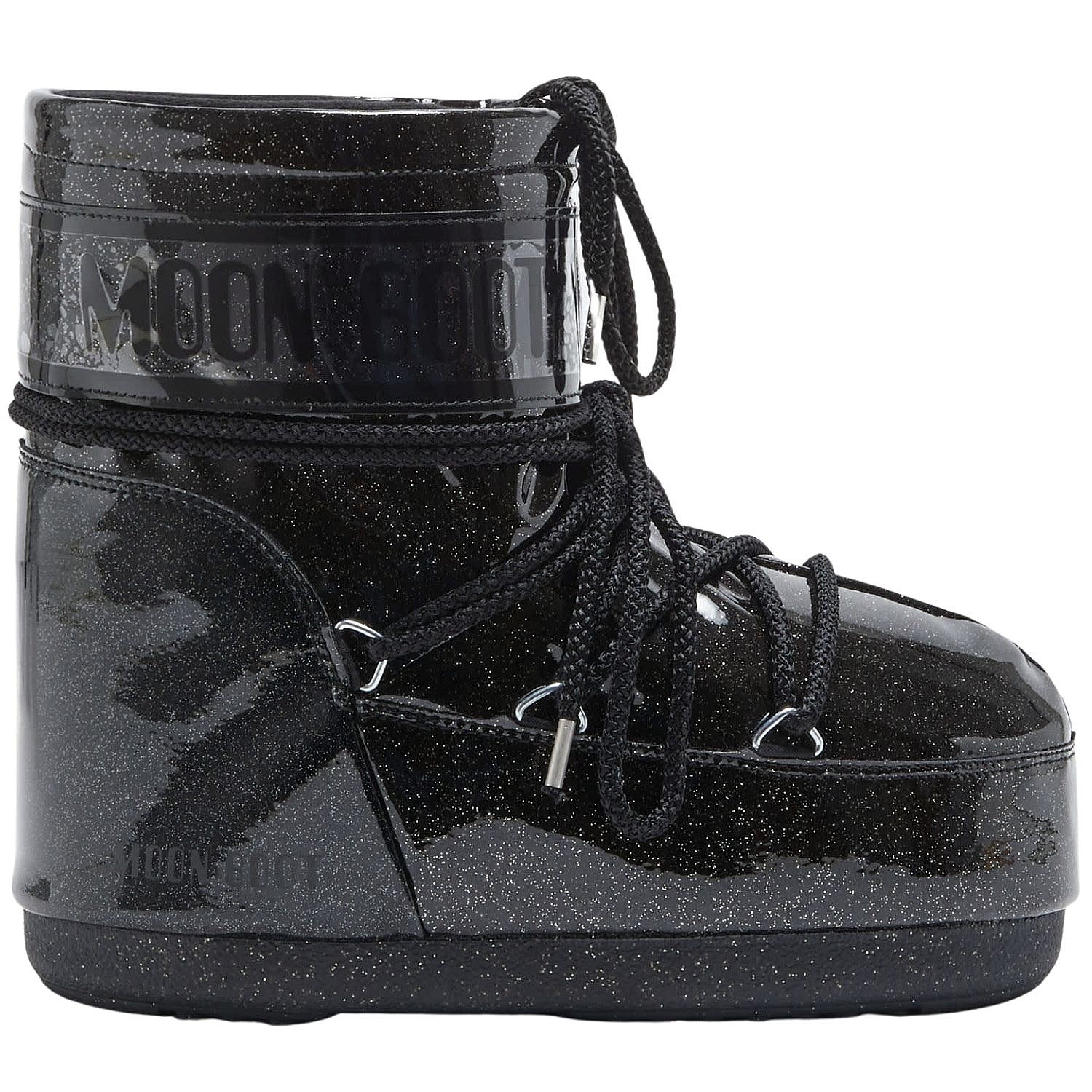chaussures Moon Boot Icon Low Glitter - Black - women´s
