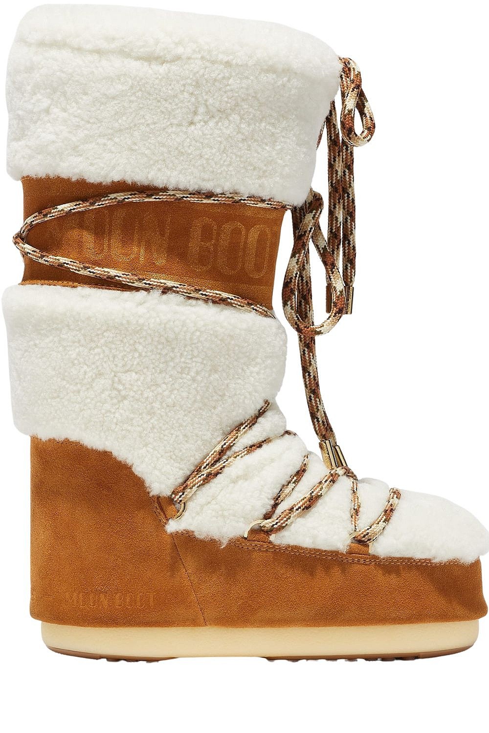 обувь Moon Boot Icon Shearling - Whisky/Off White - women´s