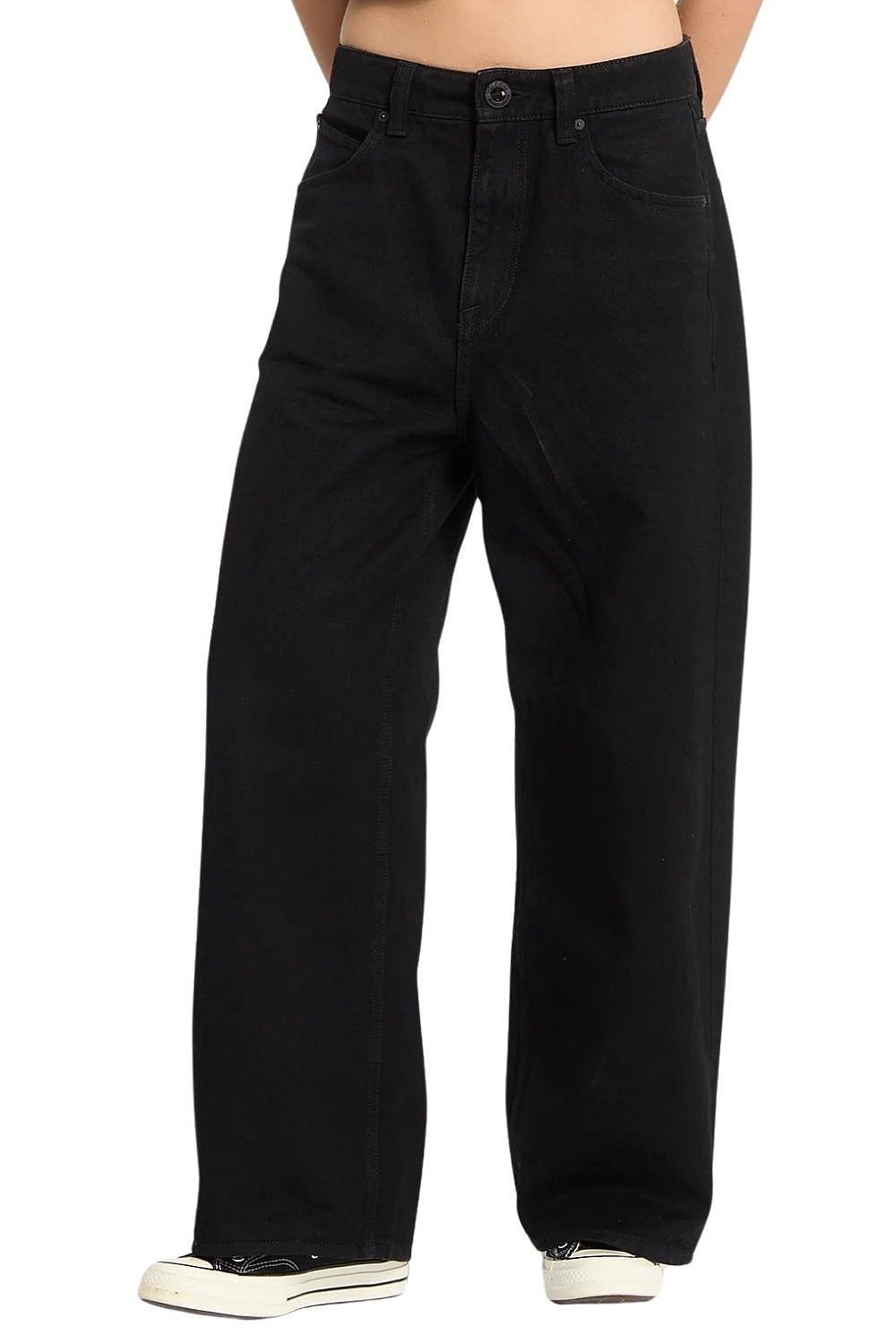 dżinsy Volcom Beeggy Denim - Black Combo