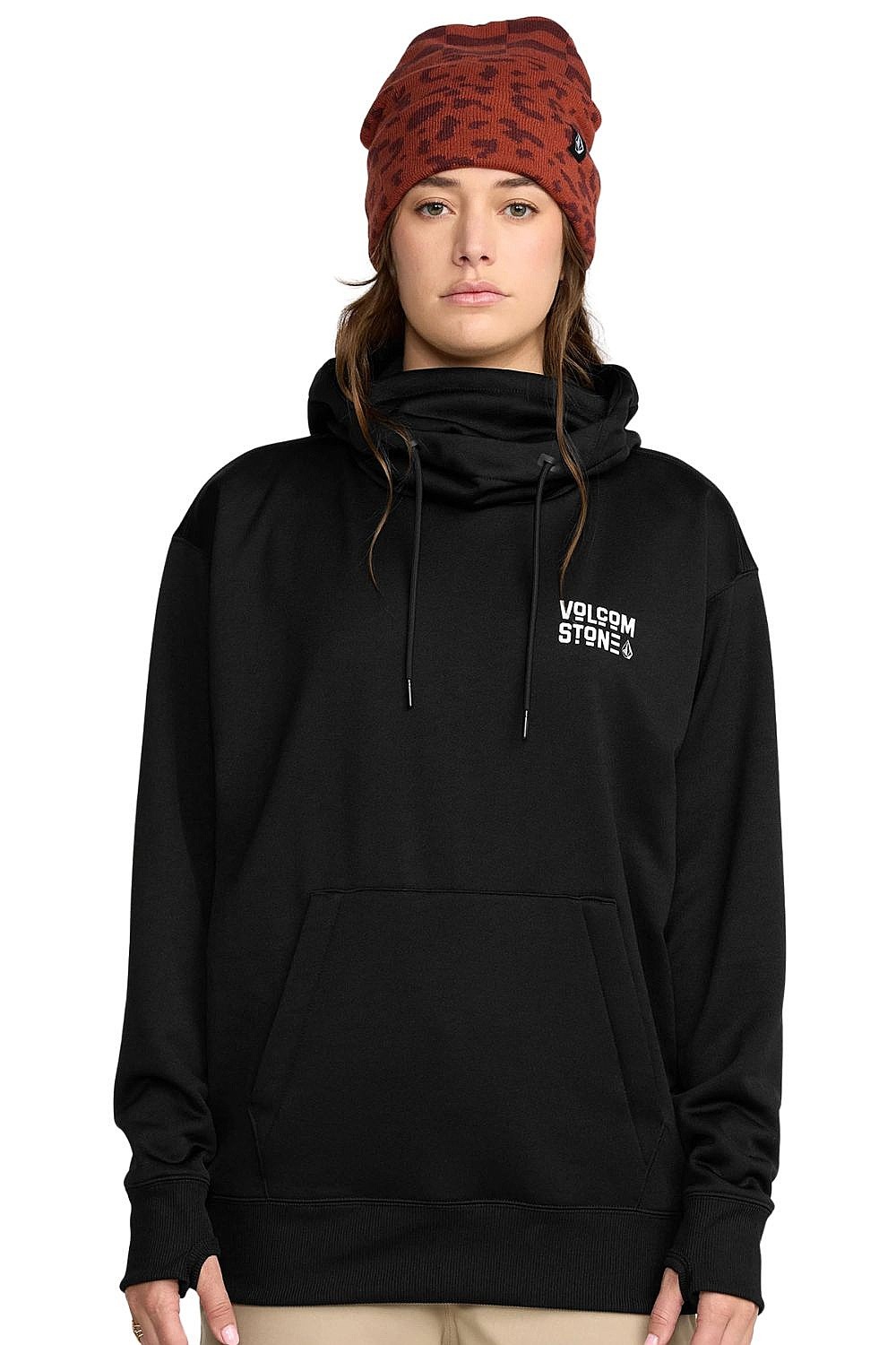 Sweatshirt Volcom Riding Hydro - Black - women´s
