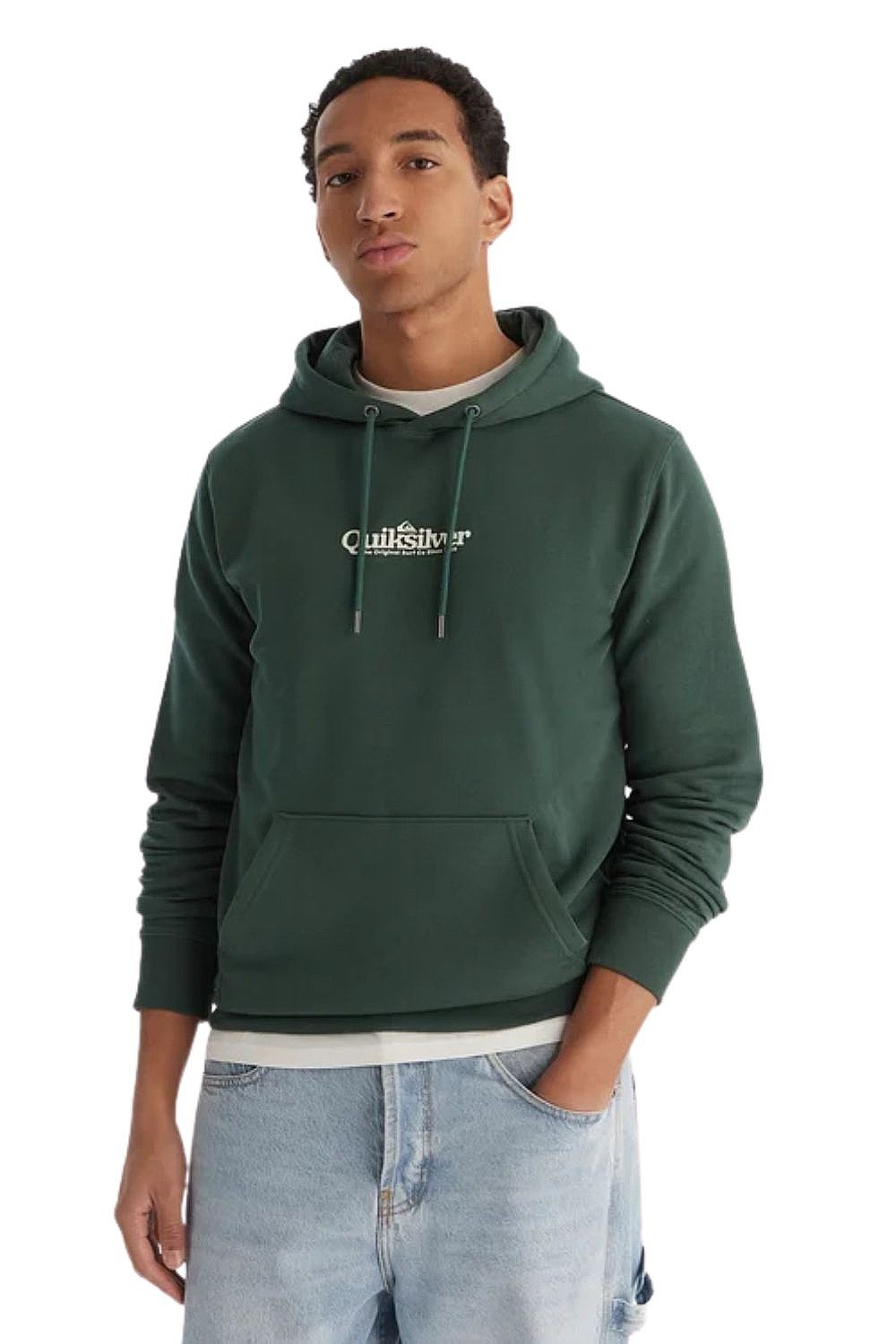 mikina Quiksilver Screen Fleece Fineline Hoodie - TKG/Trekking Green - men´s