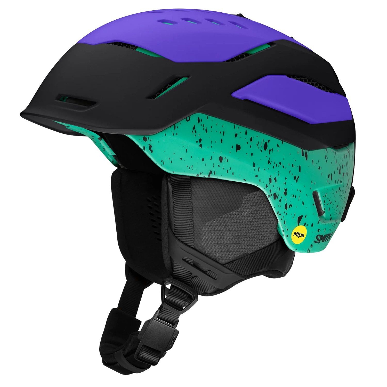 casco Smith Vantage 2 Mips - Matte Black/Ultraviolet/Emerald City